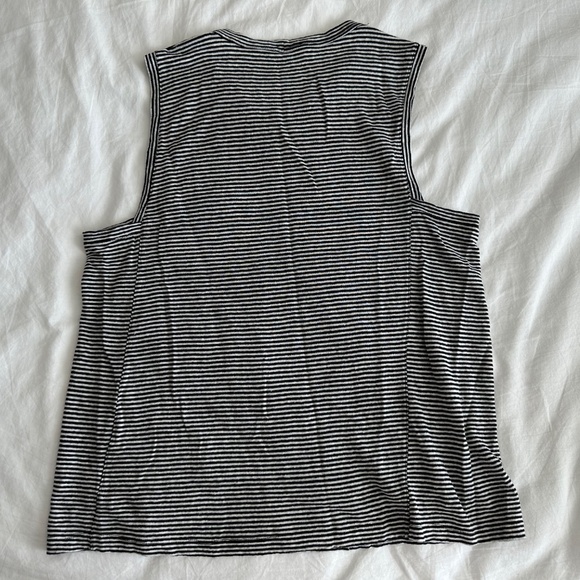 A.L.C. Sean Linen Muscle Tee - Picture 6 of 7